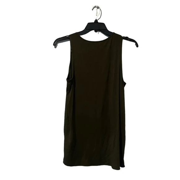 Michael Kors Olive Green Sleeveless Blouse Size Medium - Picture 3 of 3